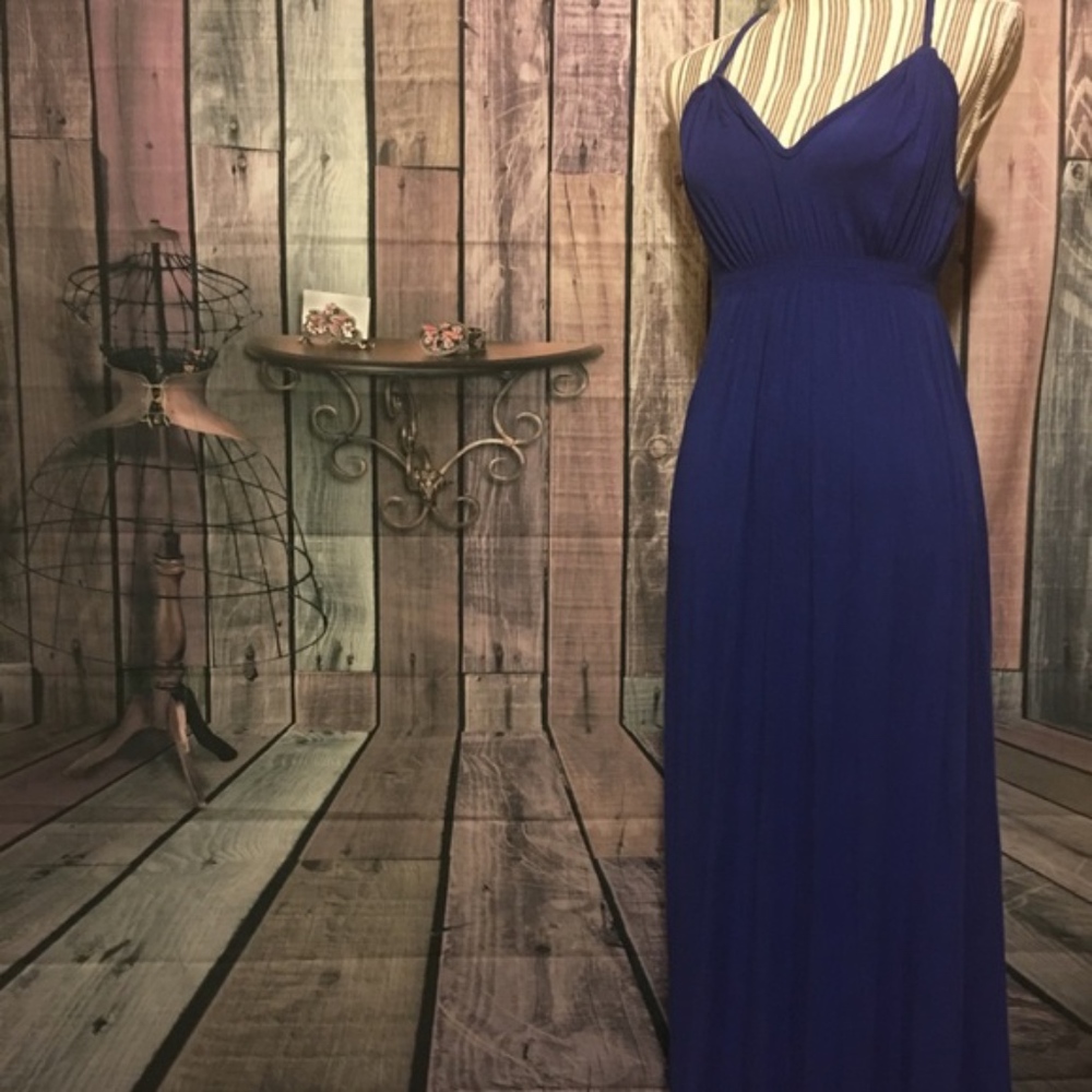 Blue Nordstrom Brand Maxi Dress